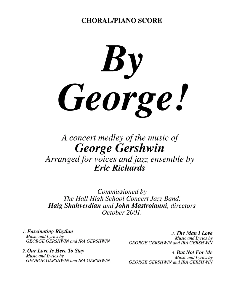 By George (Gershwin) score preview