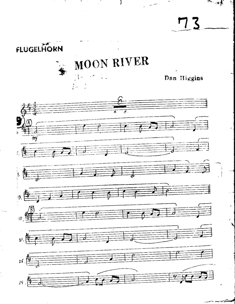 Moon River score preview