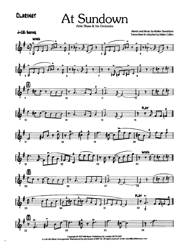 At Sundown score preview