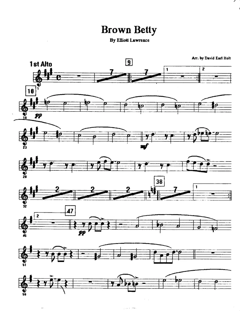 Brown Betty [D.E.Holt] score preview