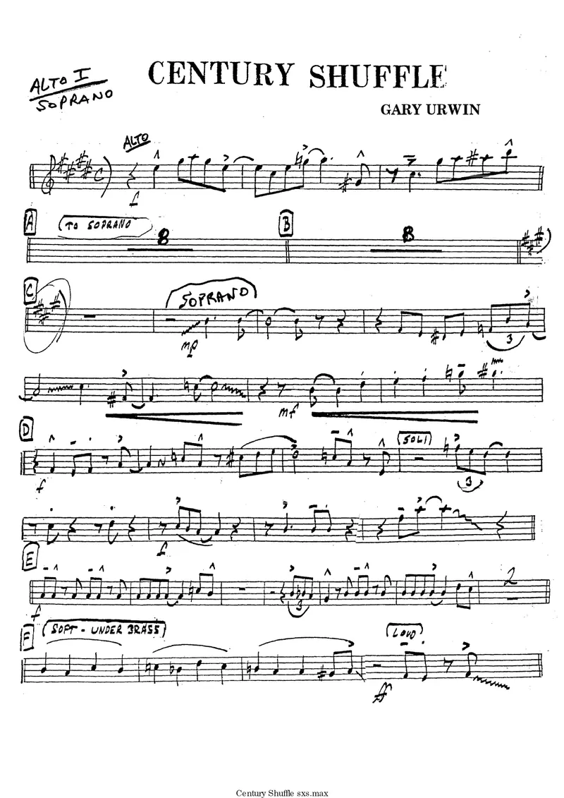 Century Shuffle score preview