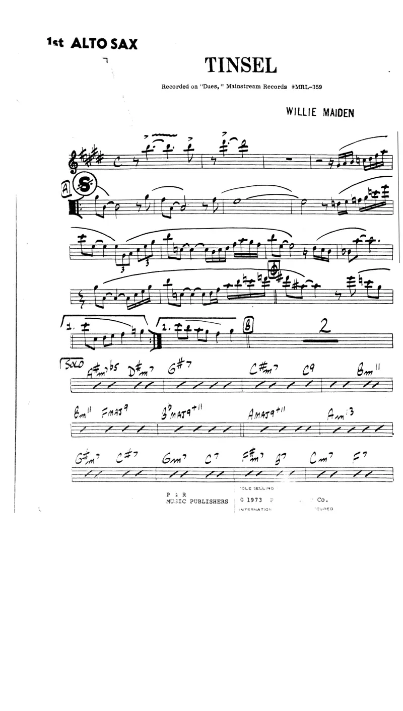 Tinsel score preview