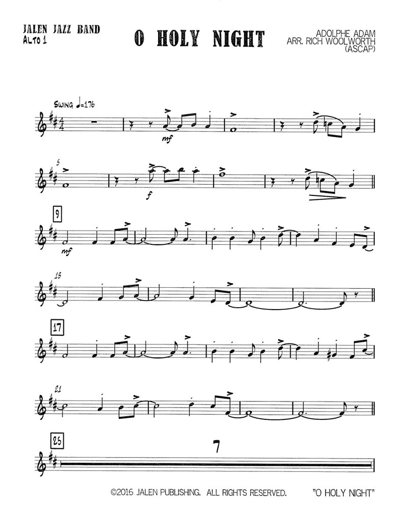 O Holy Night score preview