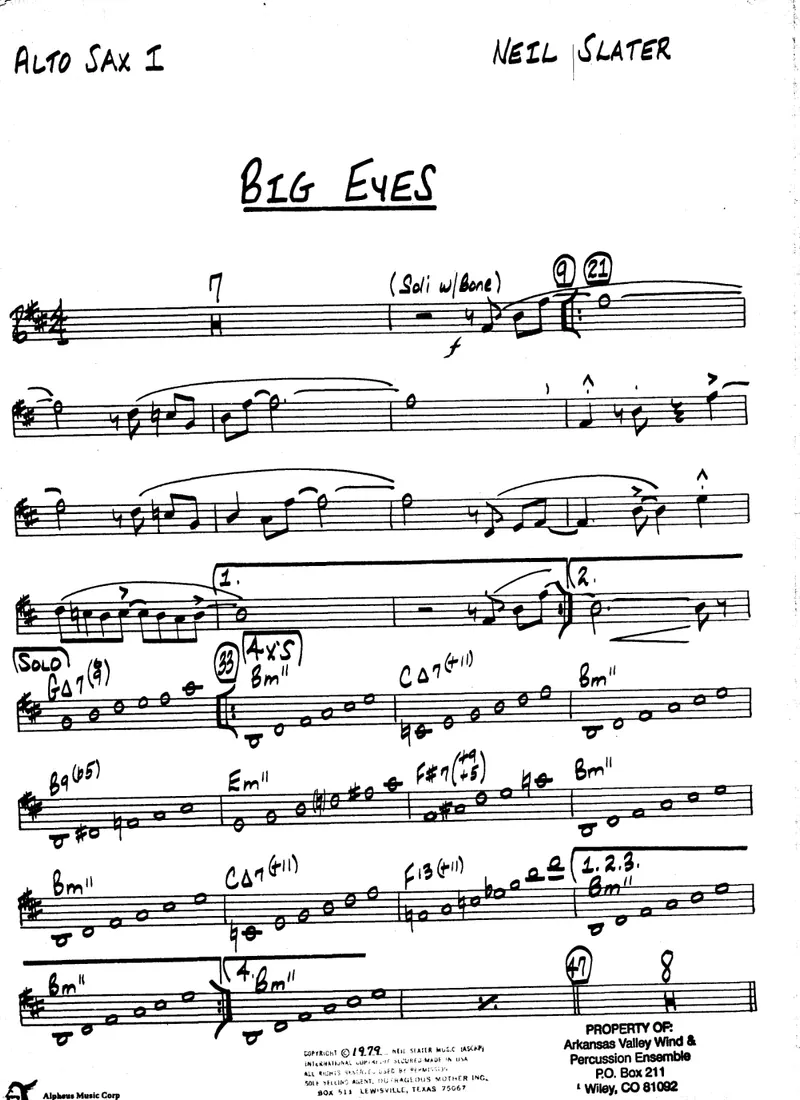 Big Eyes score preview