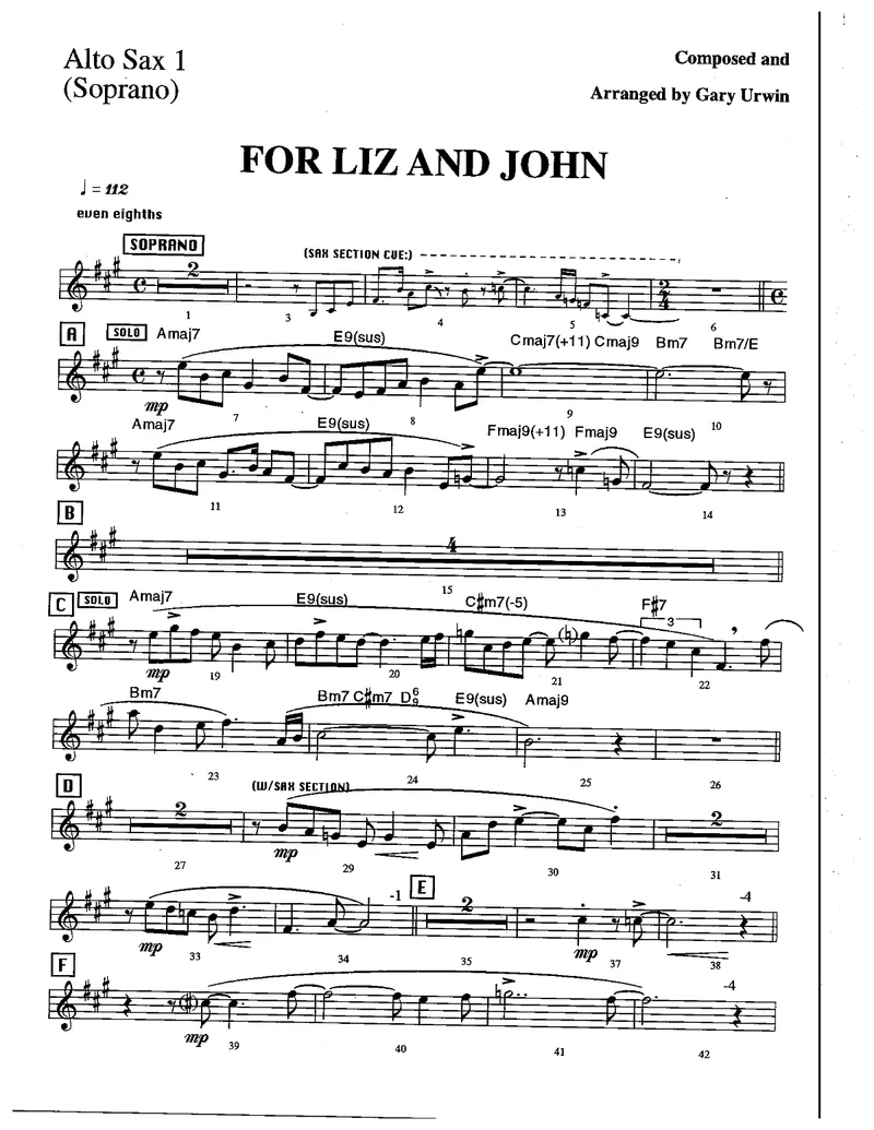 For Liz And John score preview