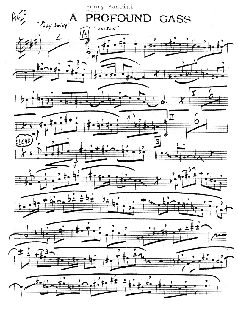 A Profound Gass score preview