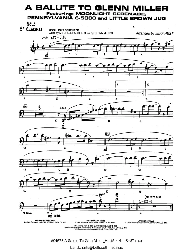 A Salute To Glenn Miller I score preview