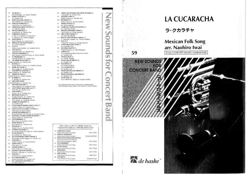 La Cucaracha score preview