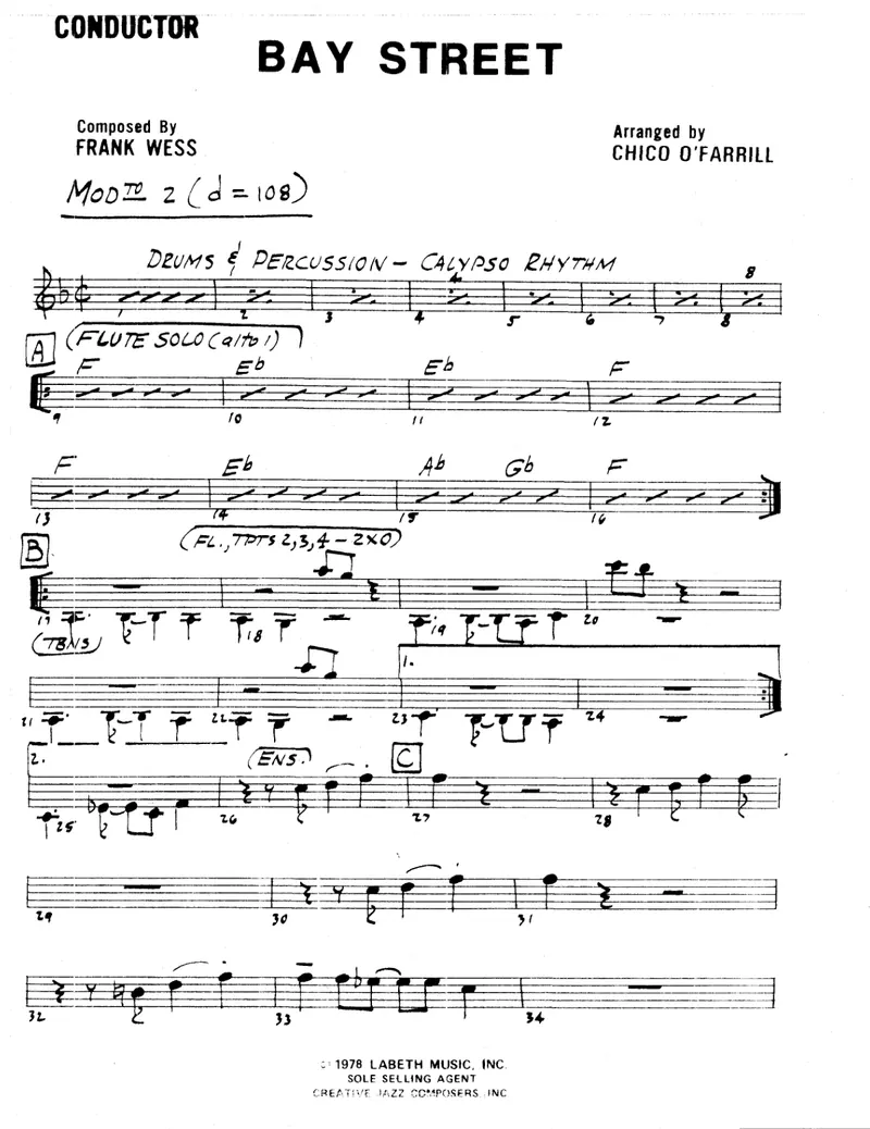 Bay Street score preview