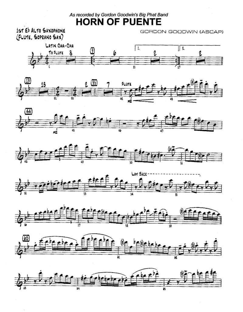 Horn Of Puente score preview