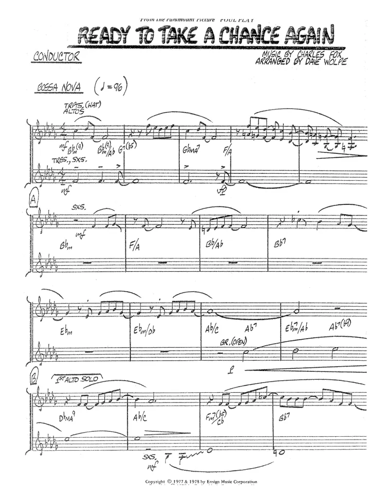 Ready To Take A Chance Again score preview