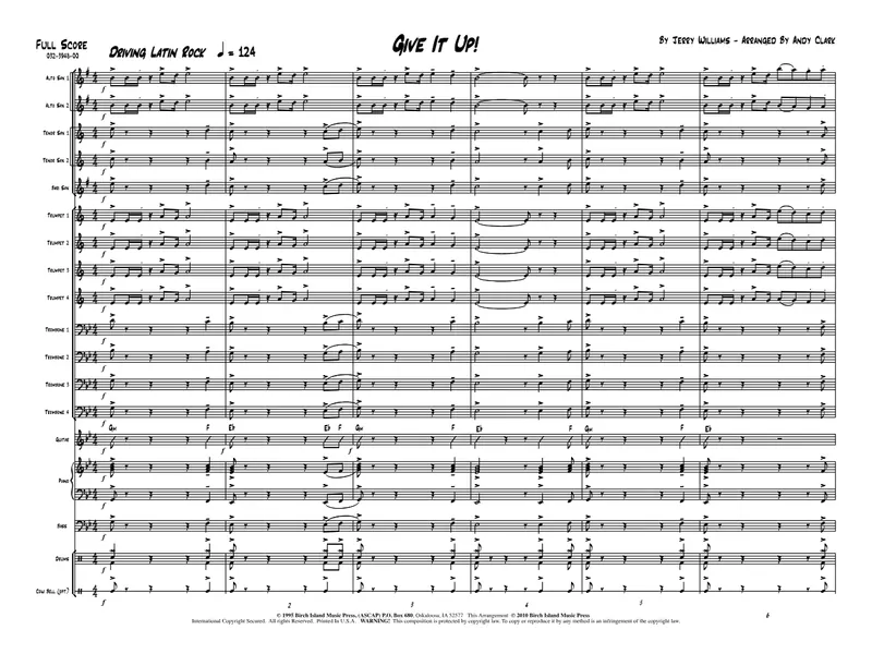 Git It Up score preview