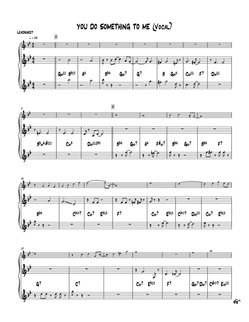 You Do Something To Me score preview