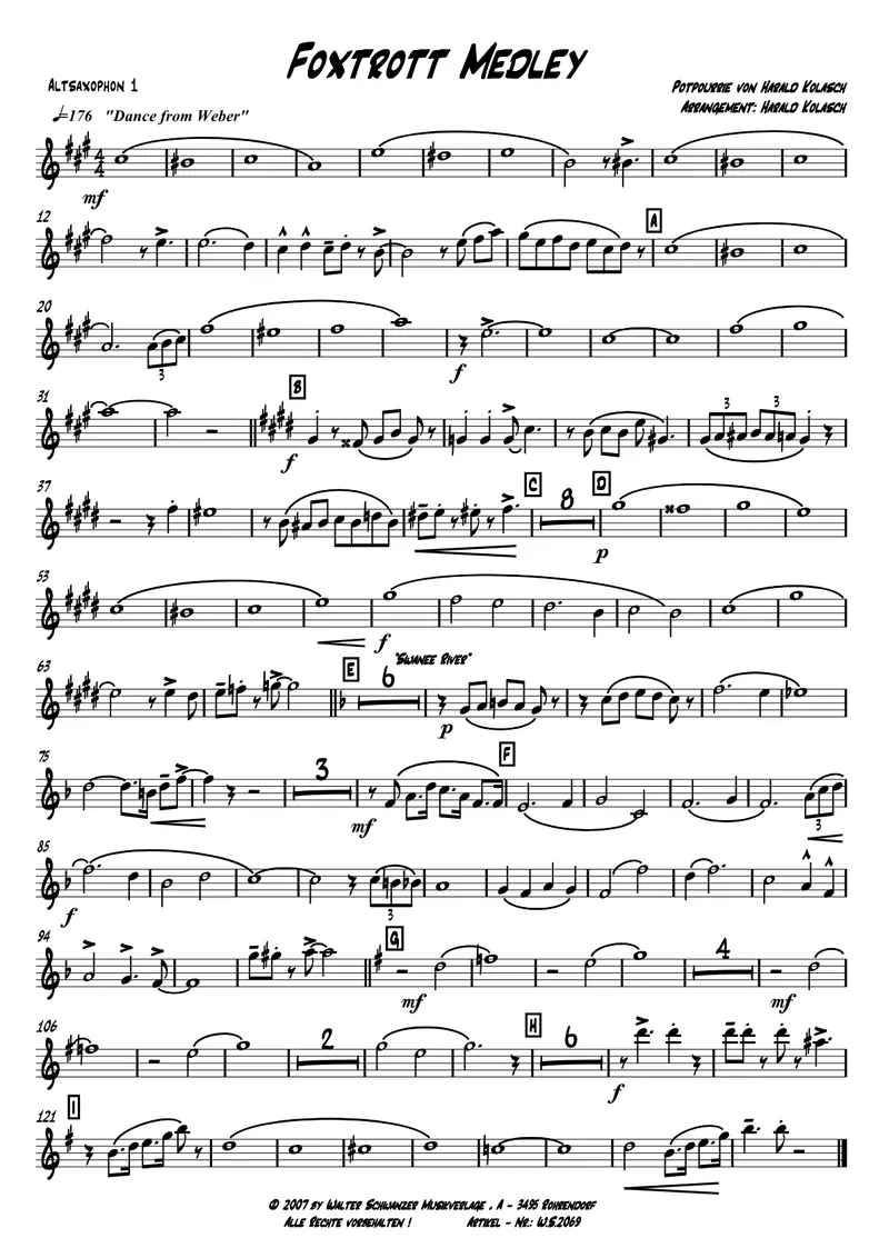 Foxtrot Medley score preview