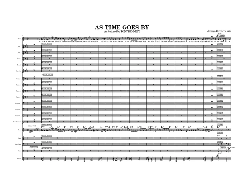 As Time Goes By score preview