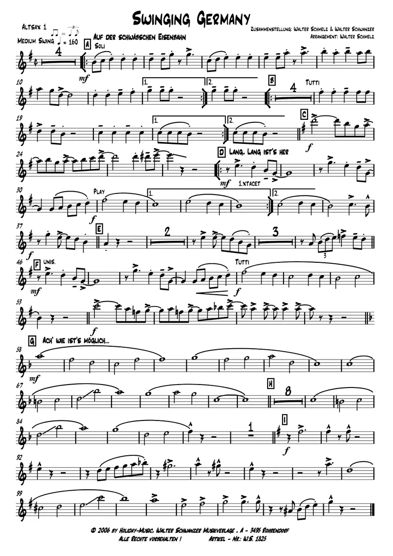 Swinging Germany score preview