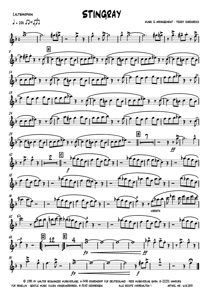 Stingray score preview