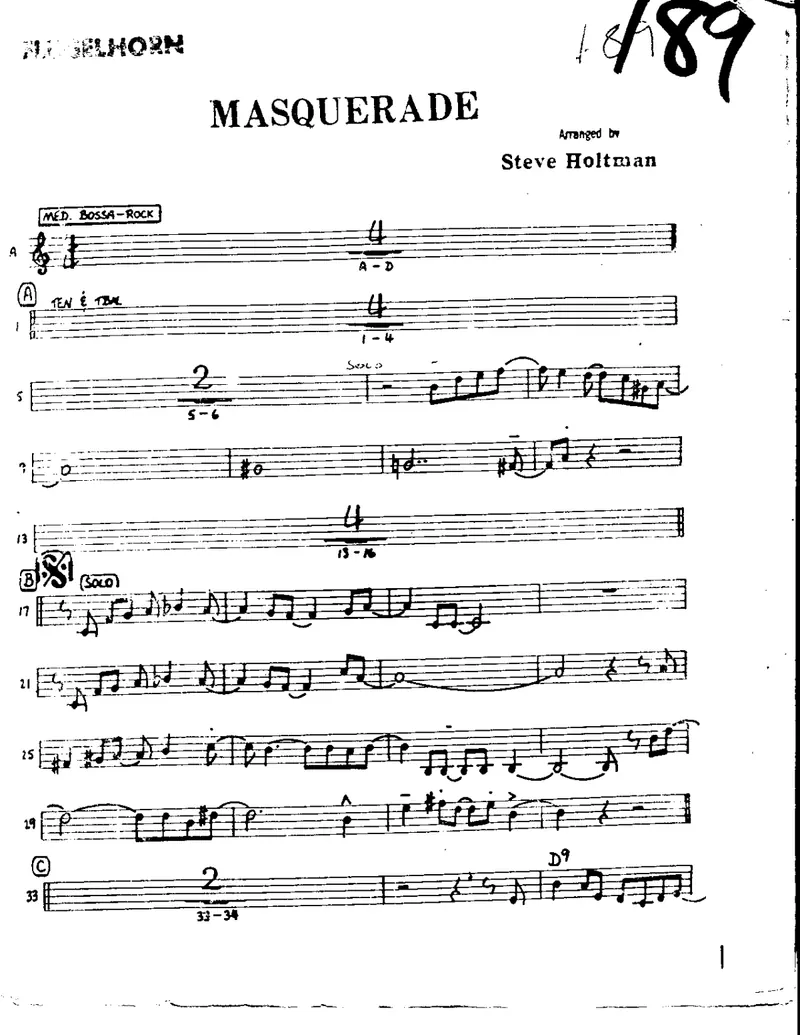 This Masquerade score preview