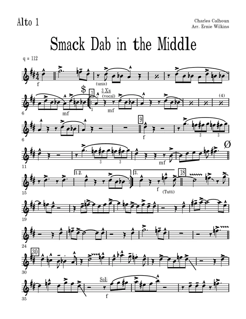 Smack Dab In The Middle score preview