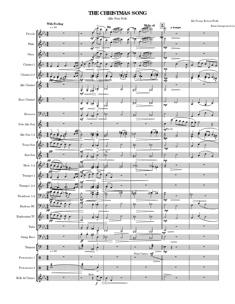 The Christmas Song score preview