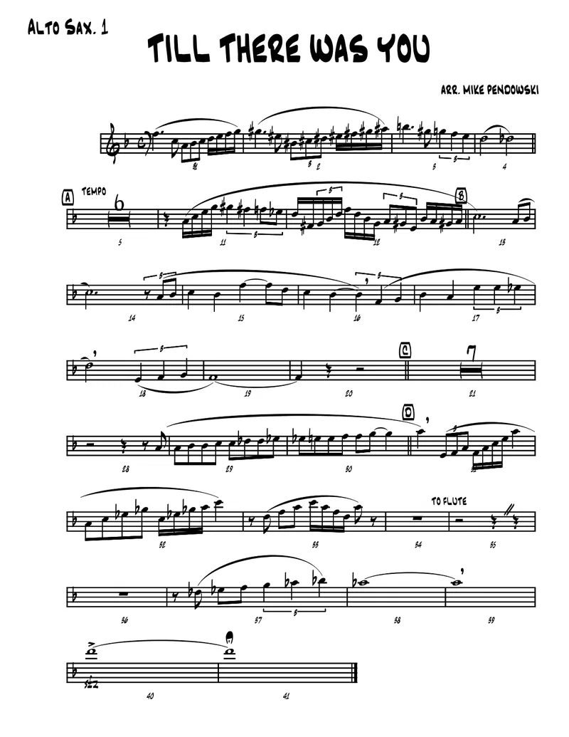 Till There Was You score preview