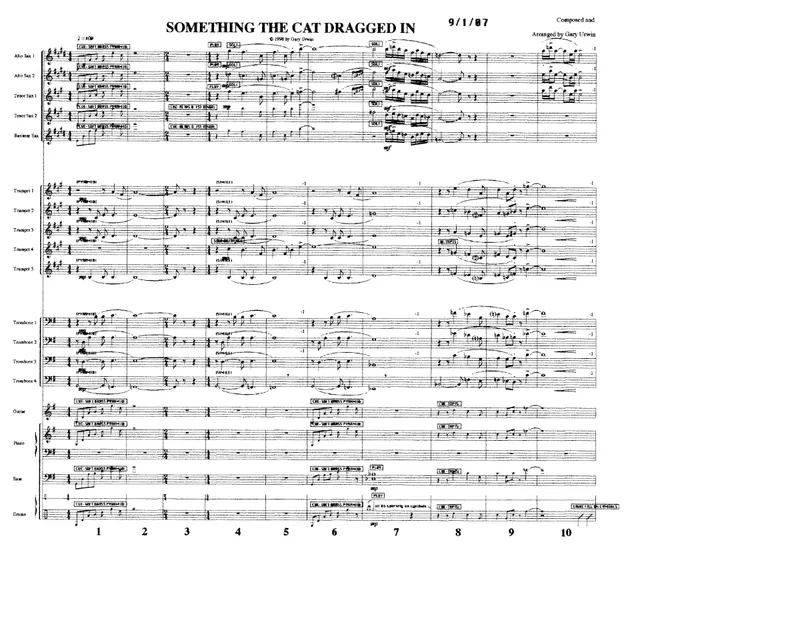 Something The Cat Dragged In score preview