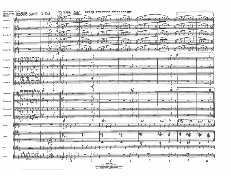 Big Band Swing score preview