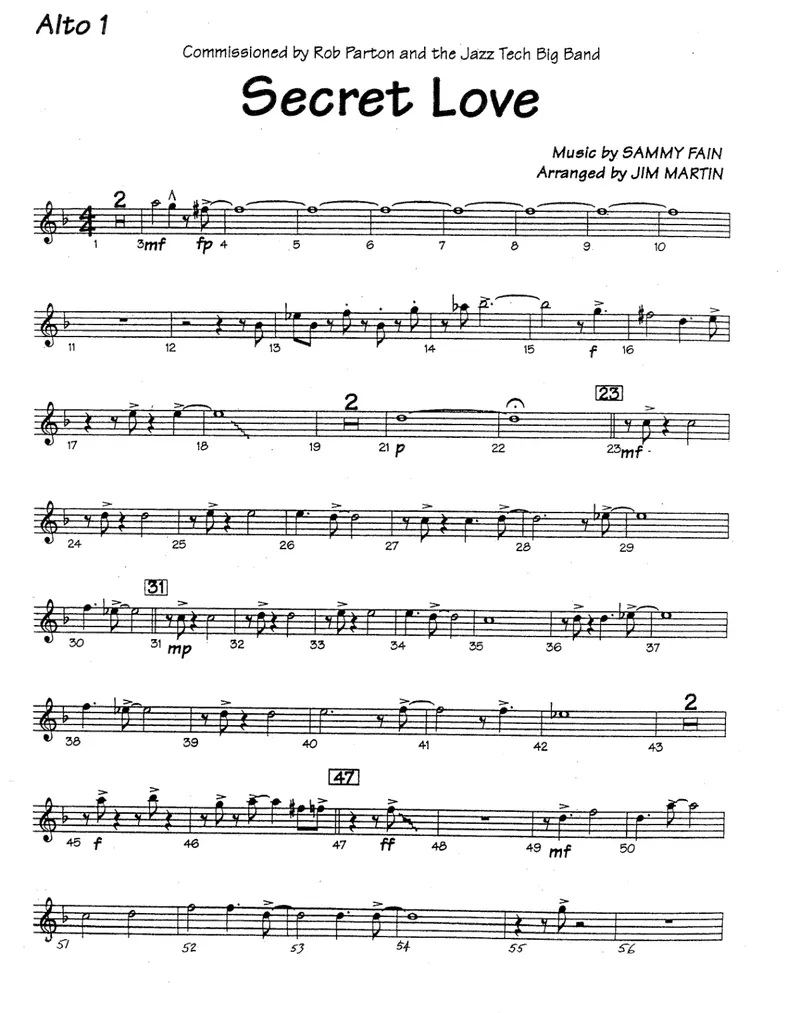 Secret Love score preview