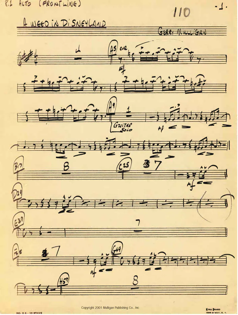 Weed In Disneyland score preview