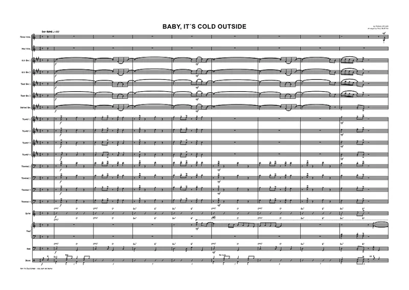 Baby It's Cold Outside score preview