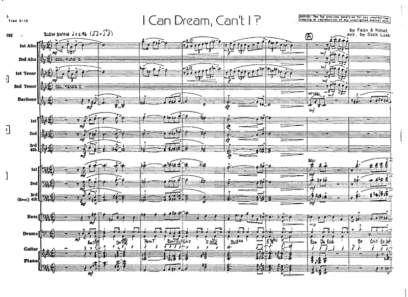 I Can Dream, Can't I score preview