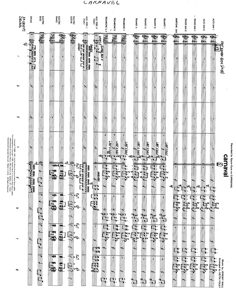 Carnaval score preview