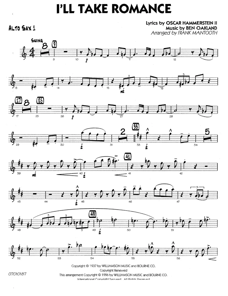 I'll Take Romance score preview