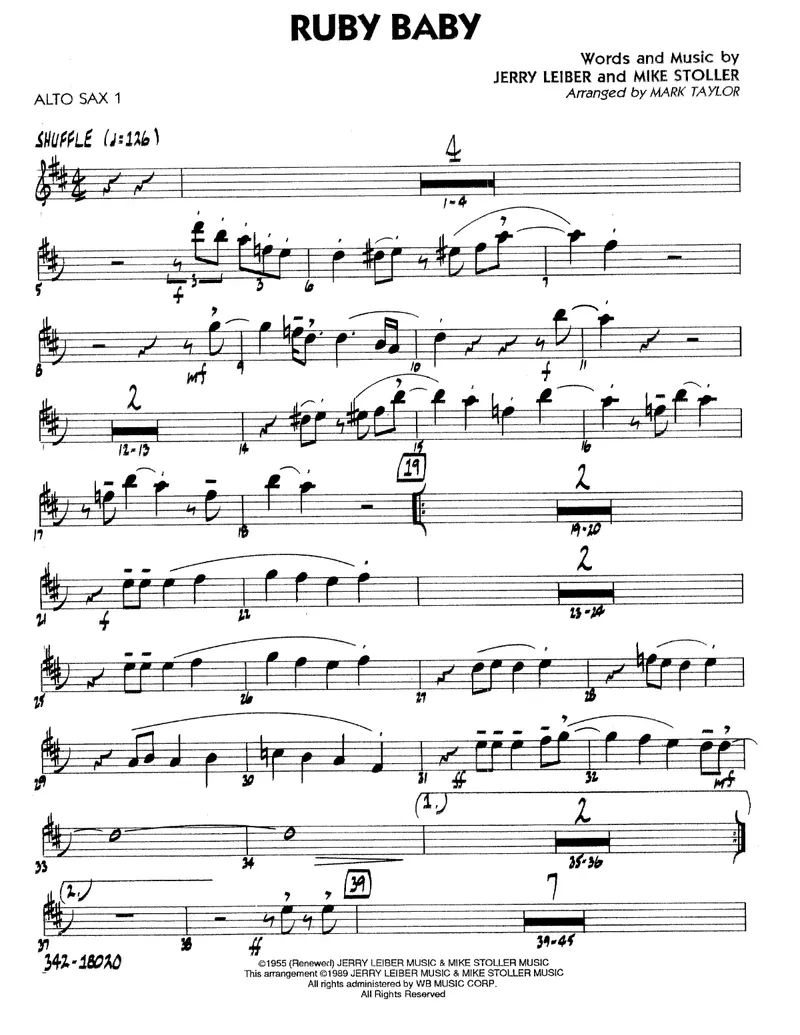 Ruby Baby score preview