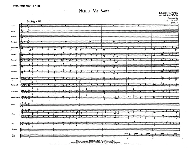 Hello, My Baby score preview