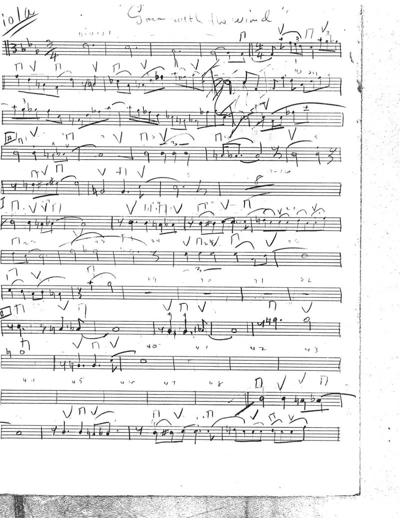 Gone With The Wind score preview