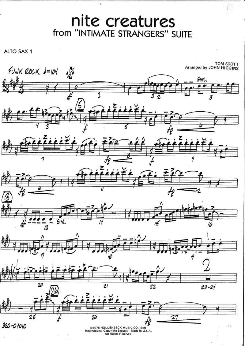 Nite Creatures score preview