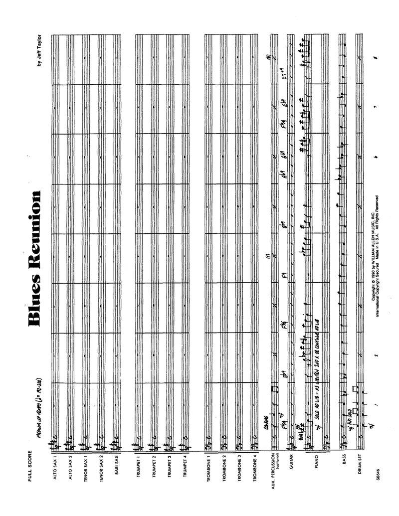 Blues Reunion score preview