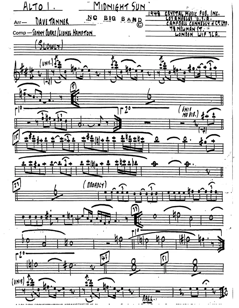 Midnight Sun score preview