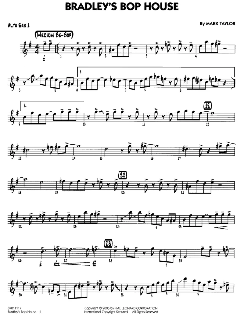 Bradley's Bop House score preview