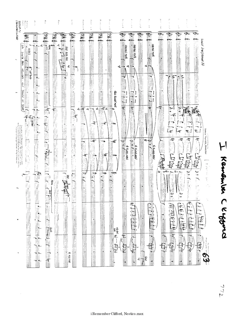 I Remember Clifford score preview