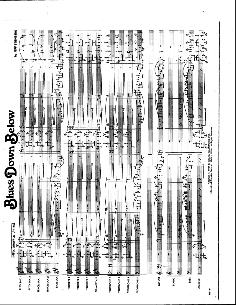 Blues Down Below score preview