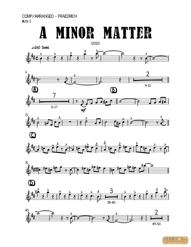 A Minor Matter [C.Fraedrich] score preview