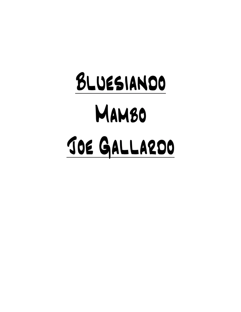 Bluesiando score preview
