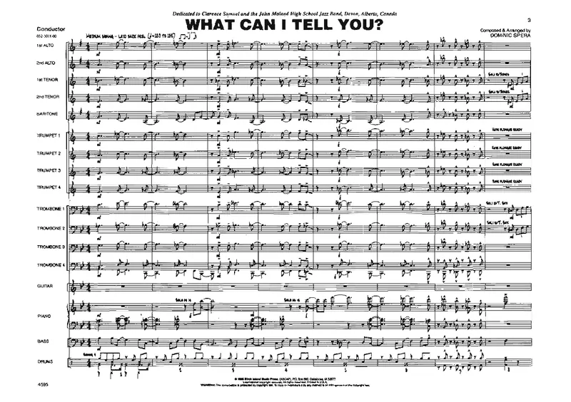 What Can I Tell You score preview