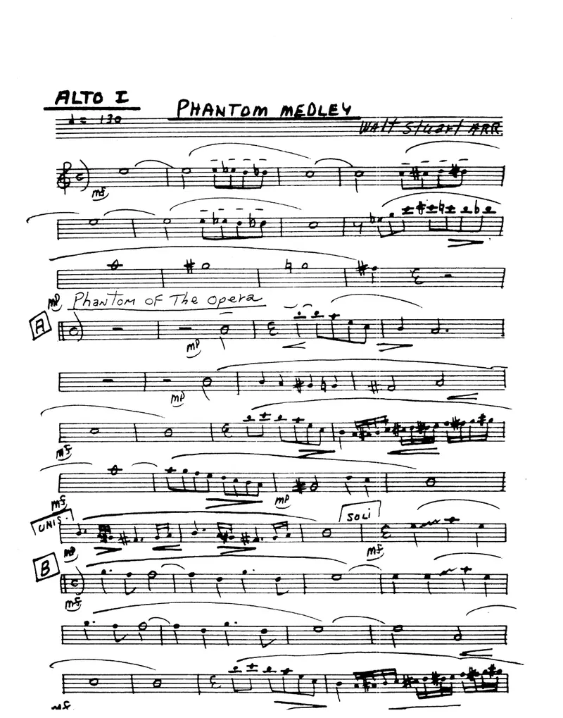 Phantom Medley score preview