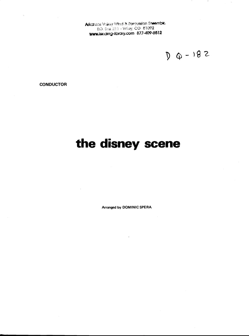 The Disney Scene score preview