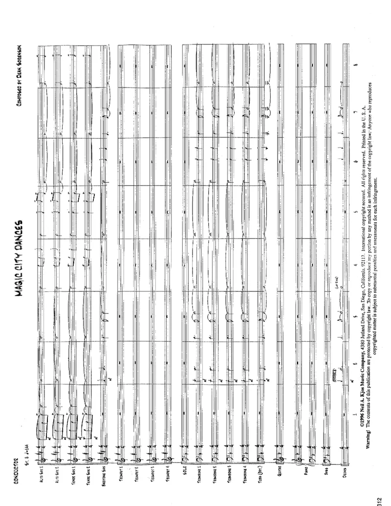 Magic City Dances score preview