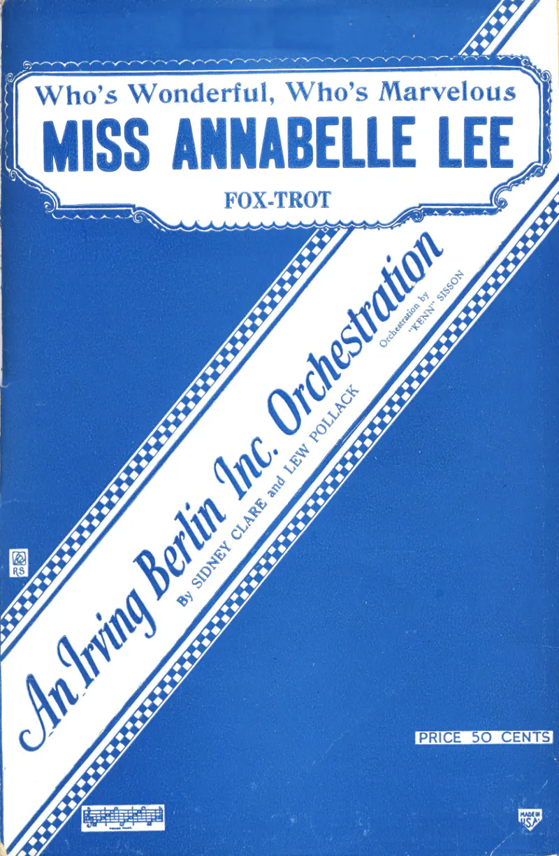Miss Annabelle Lee score preview