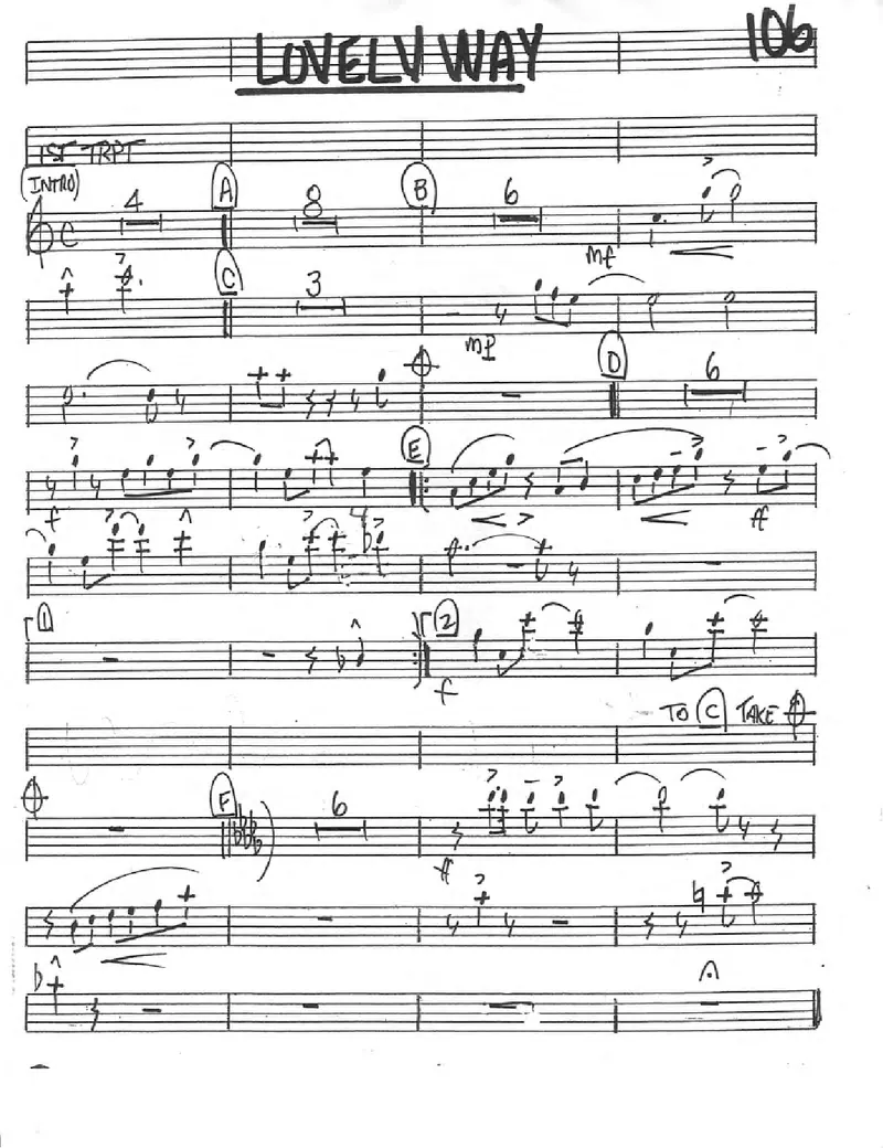 Lovely Way score preview